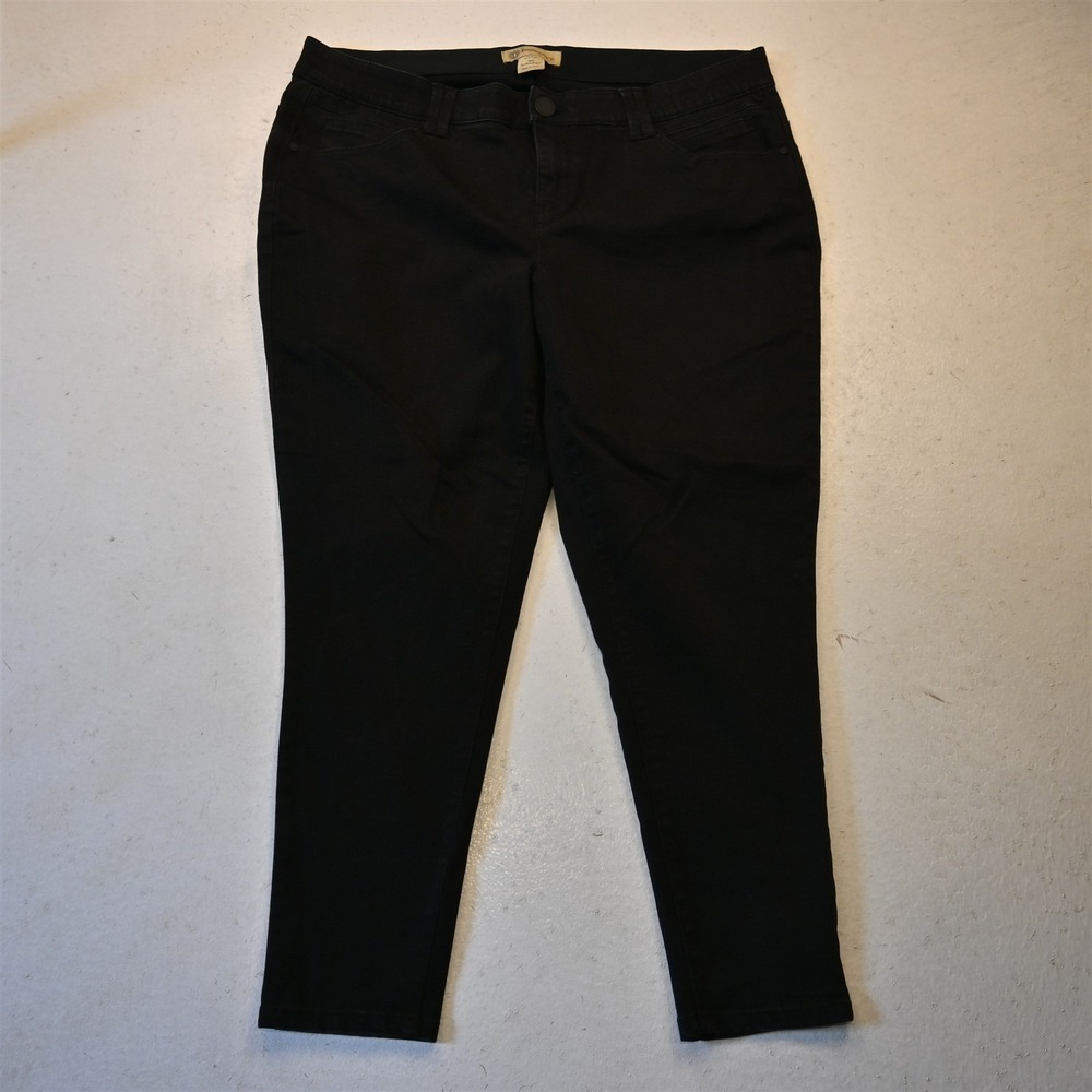 Democracy 20W High Rise Skinny Black Stretch Denim Womens Jeans